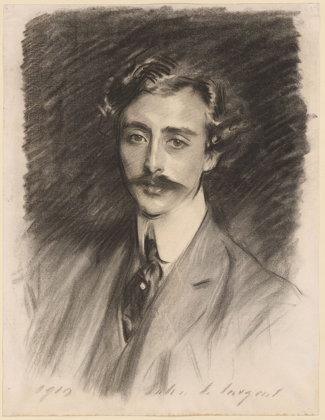 Charcoal portrait study no. 01 — Ernest, by Huibrecht